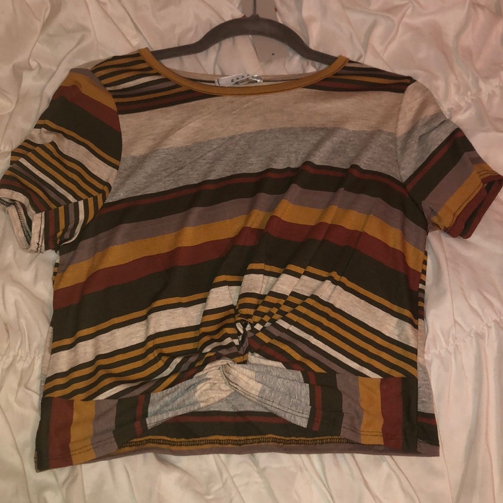 short sleeve front knot shirt